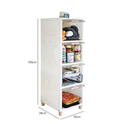 3 Units Foldable Plastic Cabinet for Storage Wardrobe with Transparent Door for Clothes Kitchen Storage Cupboard for Multipurpose use Rack for Storage Cabinet, Box Modular Drawer (3 Tier)