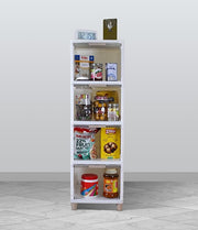 3 Units Foldable Plastic Cabinet for Storage Wardrobe with Transparent Door for Clothes Kitchen Storage Cupboard for Multipurpose use Rack for Storage Cabinet, Box Modular Drawer (3 Tier)