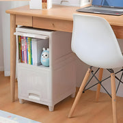 3 Units Foldable Plastic Cabinet for Storage Wardrobe with Transparent Door for Clothes Kitchen Storage Cupboard for Multipurpose use Rack for Storage Cabinet, Box Modular Drawer (3 Tier)